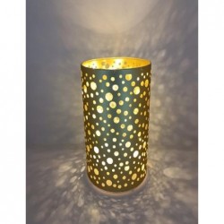 LAMPADA VETRO ORO C/LUCI LED 9x14cm [9015408-10.jpg]