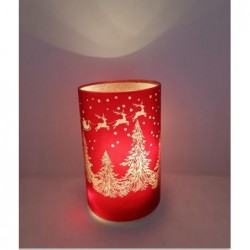 LAMPADA VETRO ROSSO C/LUCI LED 9x14cm [9015407-10.jpg]