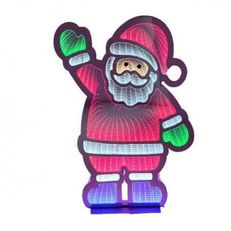 ---BABBO NATALE LUMINOSO LED 3D h.57cm CAVO ALIMENTAZIONE 3mt-LUMINOSO 2 LATI [9011511-00.jpg]