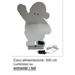 ---BABBO NATALE LUMINOSO LED 3D h.57cm CAVO ALIMENTAZIONE 3mt-LUMINOSO 2 LATI [9011511-10.jpg]