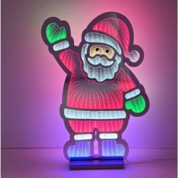 ---BABBO NATALE LUMINOSO LED 3D h.57cm CAVO ALIMENTAZIONE 3mt-LUMINOSO 2 LATI [9011511-20.jpg]