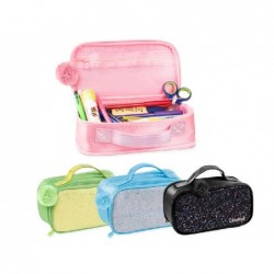 CUTIE CASE ASTUCCIO OVALE MANIGLIA PAILLETTES E POMPOM [7130046-00.jpg]