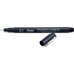 PENTEL POINTLINER 0,1mm NERO PIGMENT [8017361-00.jpg]