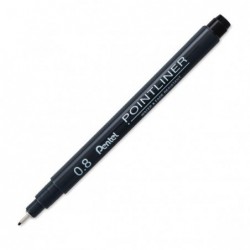 PENTEL POINTLINER 0,8mm NERO PIGMENT [8017368-00.jpg]
