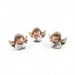 ANGELO RESINA BIANCO/ORO h.6cm 3sogg [9011196-00.jpg]