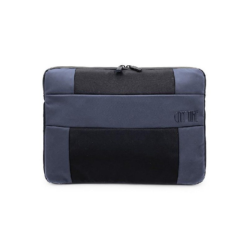 BORSA 2SCOMPARTI SLEEVE TESSUTO NERO/BLU ANTIPIOGGIA [0081389-00.jpg]
