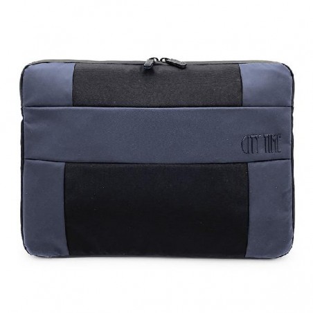 BORSA 2SCOMPARTI SLEEVE TESSUTO NERO/BLU ANTIPIOGGIA [0081389-00.jpg]