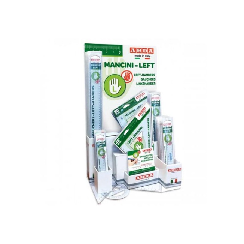 ESPOSITORE-MANCINI ARDA 70pz+OMAGGIO PREZZO RIV. SQUADRE 2,05-RIGA 17cm 0,93 RIGA 30cm 1,28-RIGA 50cm 2,18 SET RIGA+SQUADRE 3,91-RIGA 20cm 0,99 [8020011-00.jpg]