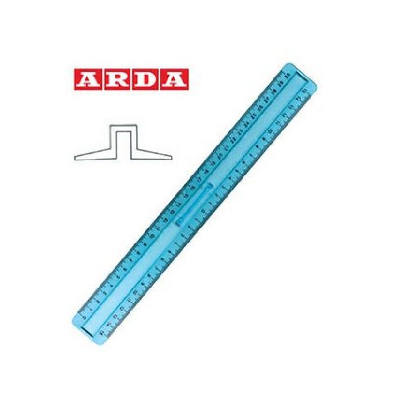 TRIPLODECIMETRO ARDA 30cm TECNOSCHOOL [8023001-00.jpg]