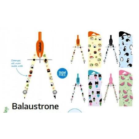 BALAUSTRONE C/PROLUNGA+ACCESSORI UNI ASTE SNODATE, APERTURA RAPIDA [8065001-00.jpg]