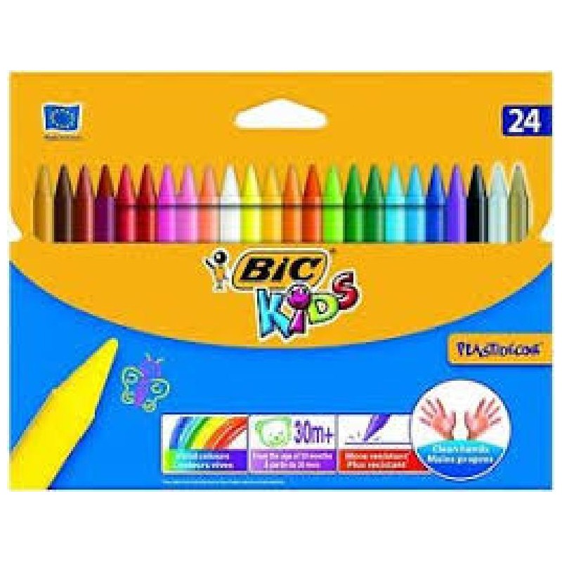 PASTELLI CERA BIC PLASTIDECOR 24pz [8079124-00.jpg]