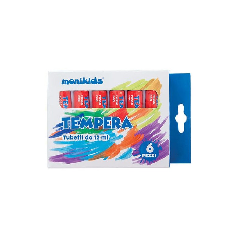 SCATOLA DA 6 TEMPERE TUBO 12ml BIANCO [8101061-00.jpg]