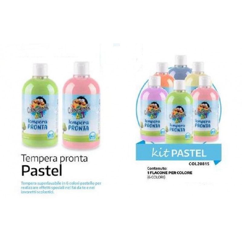 TEMPERA PASTEL 500ml Cbook  in 6 colori [8120815-00.jpg]