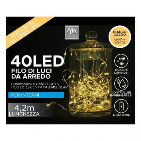 FILO 40 LUCI LED BATTERIA BIANCO CALDO CAVO 4,2mt  O GIOCHI USO INTERNO [9901047-00.jpg]