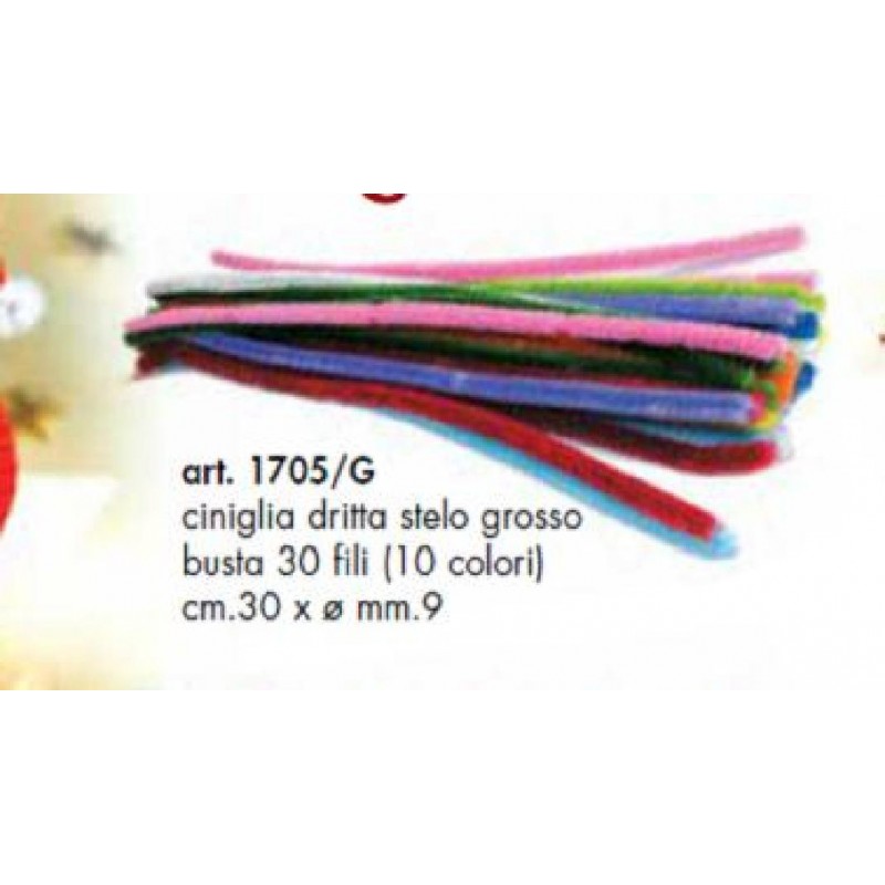 ---CINIGLIA DRITTA 30cm 30 fili ASS. [8190105-00.jpg]