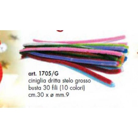 ---CINIGLIA DRITTA 30cm 30 fili ASS. [8190105-00.jpg]