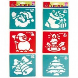 STENCIL 14x14 6pz NATALE [8196007-00.jpg]