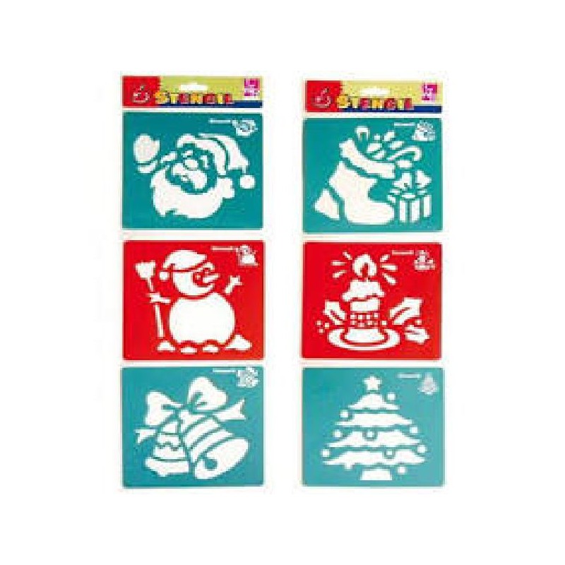 STENCIL 14x14 6pz NATALE [8196007-00.jpg]