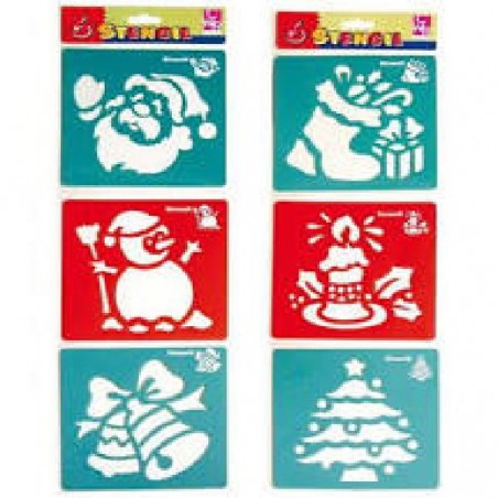 STENCIL 14x14 6pz NATALE [8196007-00.jpg]