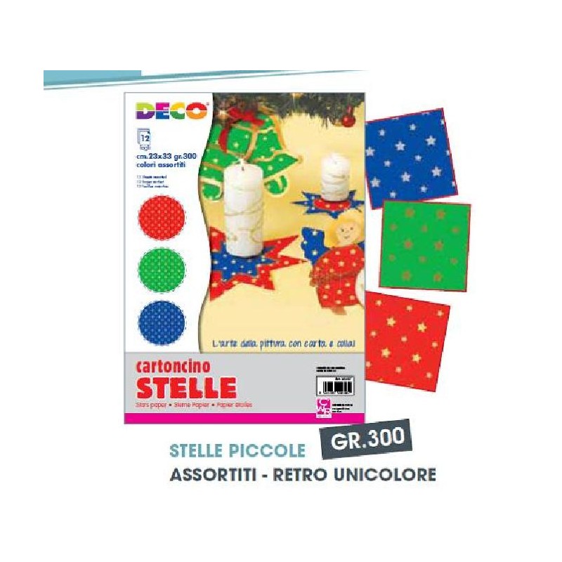 ---CARTONCINI 25x35 STELLE PICCOLE -12pz [8196102-00.jpg]
