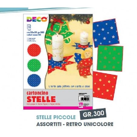 ---CARTONCINI 25x35 STELLE PICCOLE -12pz [8196102-00.jpg]