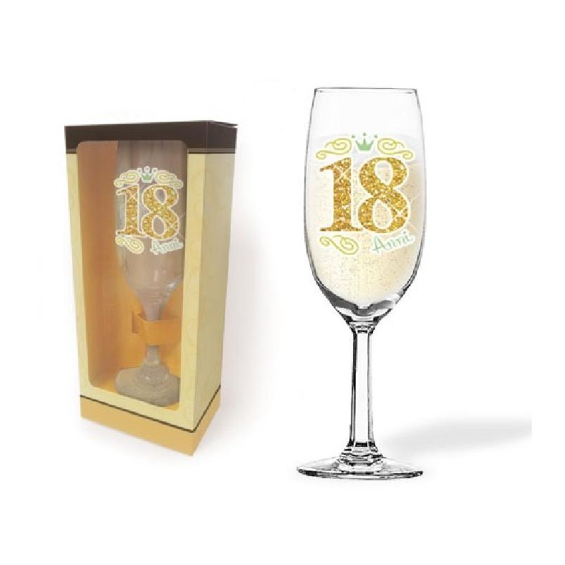 ---FLUTE GLITTER 18 ANNI CON SCATOLA [8400018-00.jpg]
