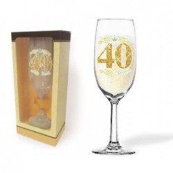FLUTE GLITTER 40 ANNI CON SCATOLA [8400040-00.jpg]