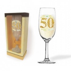 FLUTE GLITTER 50 ANNI CON SCATOLA [8400050-00.jpg]