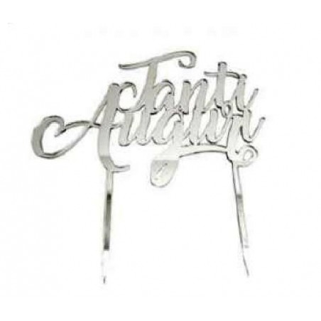 TOPPER PLEXI TANTI AUGURI ARGENTO [8400202-00.jpg]