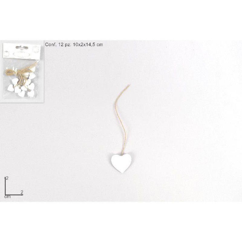 CUORICINI LEGNO 2cm-12pz BIANCHI [0144678-00.jpg]