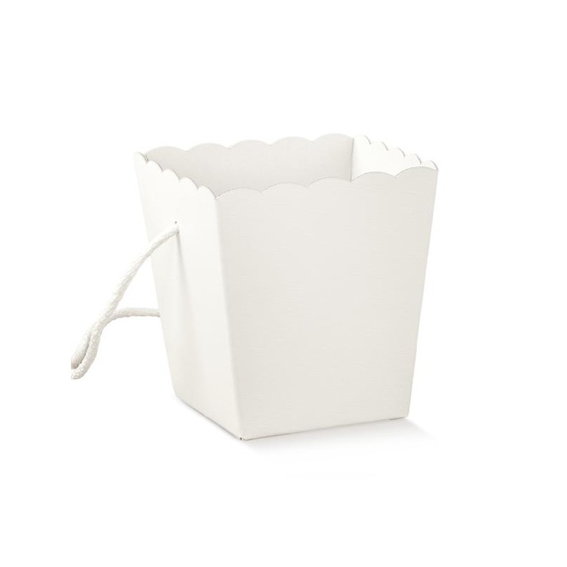 VASO CORDINI 100x100x145mm FIBRA BIANCO [TONO19079-00.jpg]