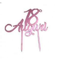 ---TOPPER PLEXI 18 AUGURI ROSA [8400209-00.jpg]