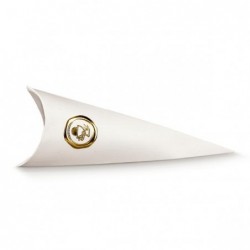 CONO BUSTA 190mm FIBRA BIANCA STAMPA COMUNIONE ORO [TONO19085-00.jpg]