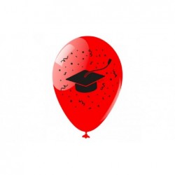 PALLONCINI MEDI ROSSI -LAUREA- 12pz [8402010-00.jpg]
