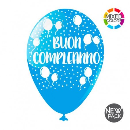 PALLONCINI MEDI B.COMPLEANNO 10pz Ass. [8402102-00.jpg]