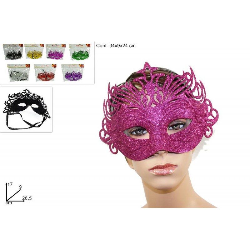 MASCHERA VENEZIANA GLITTER [9030810-00.jpg]