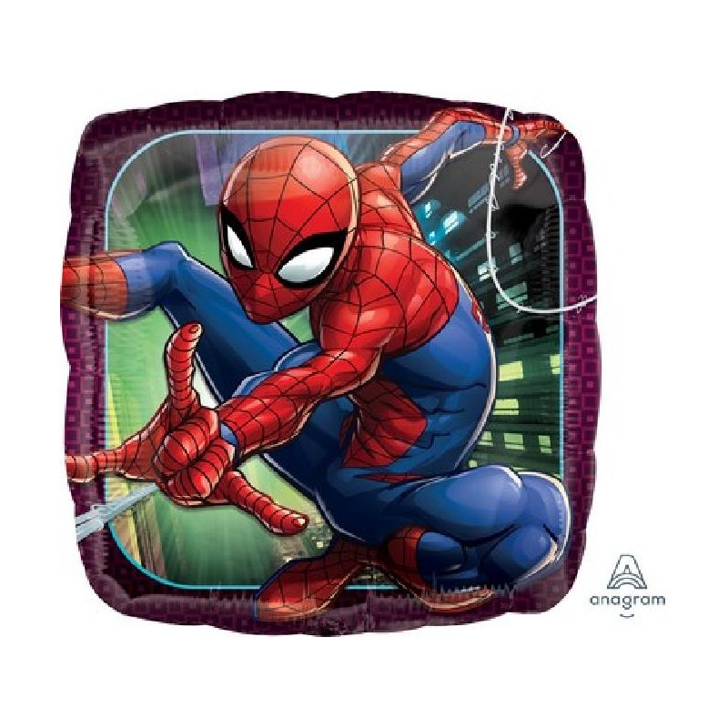 FOIL QUADRATO SPIDERMAN 46cm PESO+NASTRO [8413033-00.jpg]