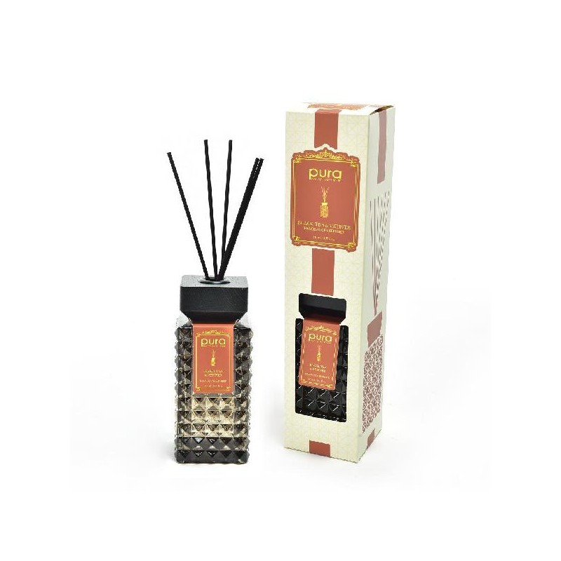 DIFFUSORE 250ml BLACK TEA VETIVER h15cm [9020214-00.jpg]