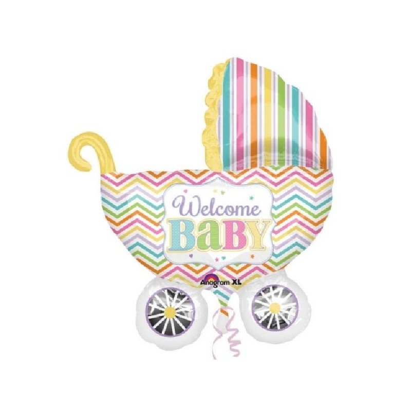 ---FOIL CARROZZINA WELCOME BABY 78x71cm [8413148-00.jpg]