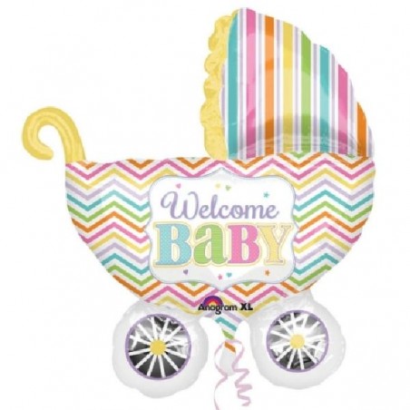 ---FOIL CARROZZINA WELCOME BABY 78x71cm [8413148-00.jpg]