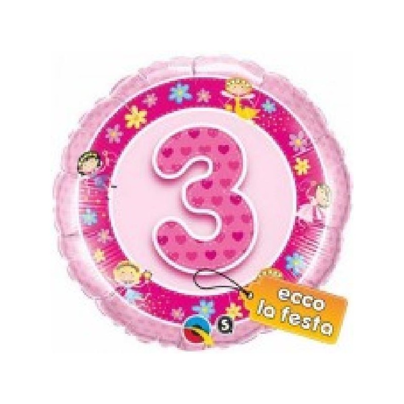PALLONCINO FOIL TONDO ROSA nr3 46cm [8413183-00.jpg]