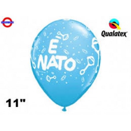 ---PALLONCINI-E'NATO-CELESTE 28cm 50pz [8413322-00.jpg]