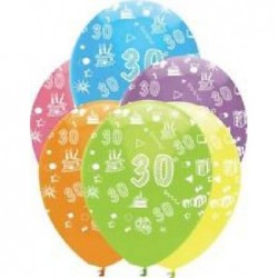 PALLONCINI 30 ANNI TROP 28cm-50pz [8413330-00.jpg]