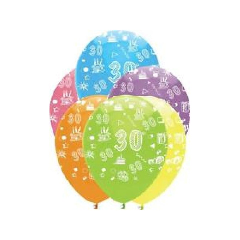 PALLONCINI 30 ANNI TROP 28cm-50pz [8413330-00.jpg]