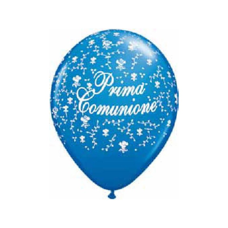 PALLONCINI COMUNIONE 13cm-BLU 50pz [8413346-00.jpg]