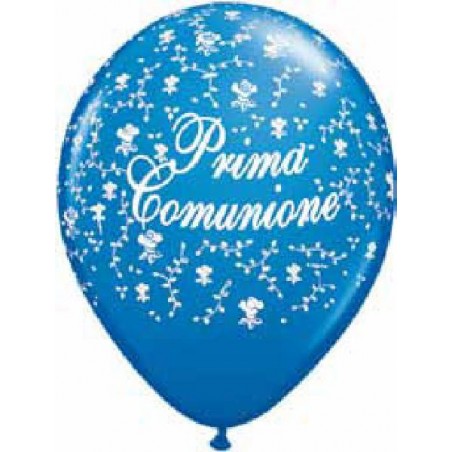 PALLONCINI COMUNIONE 13cm-BLU 50pz [8413346-00.jpg]