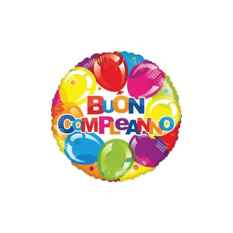 FOIL TONDO 46cm COMPLEANNO PALLONCINI [8413270-00.jpg]