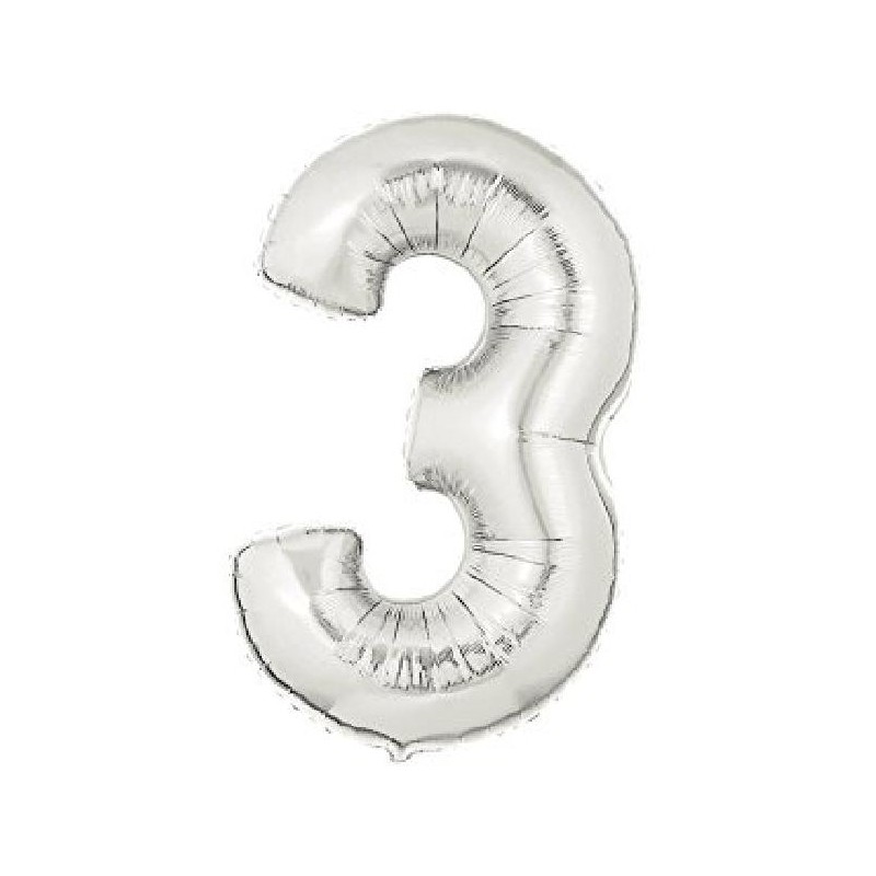 PALLONCINO FOIL 1mt ARGENTO NR.3 [8414013-00.jpg]