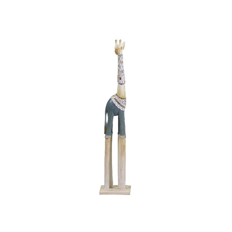 GIRAFFA IN LEGNO AZZURRO E BIANCO h80cm [0300318-00.jpg]