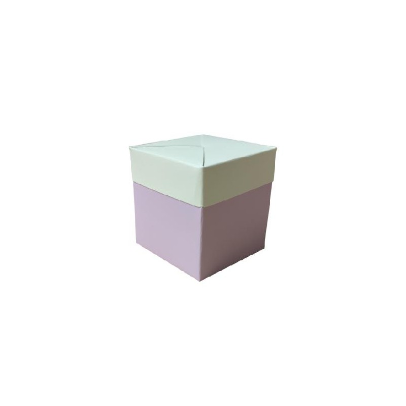 SCATOLA BICOLORE cm6x6 LILLA non adatta sl contatto diretto alimenti [0190211-00.jpg]